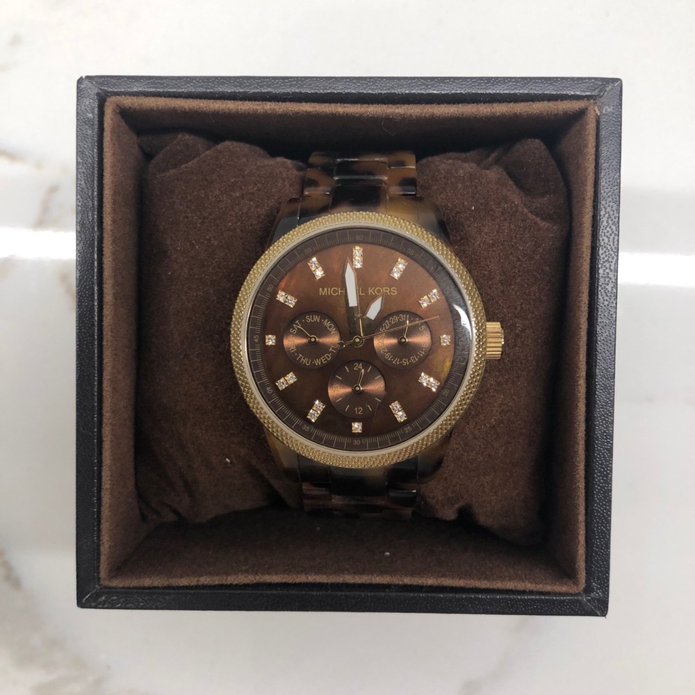 Michael Kors Tortoise Shell Watch